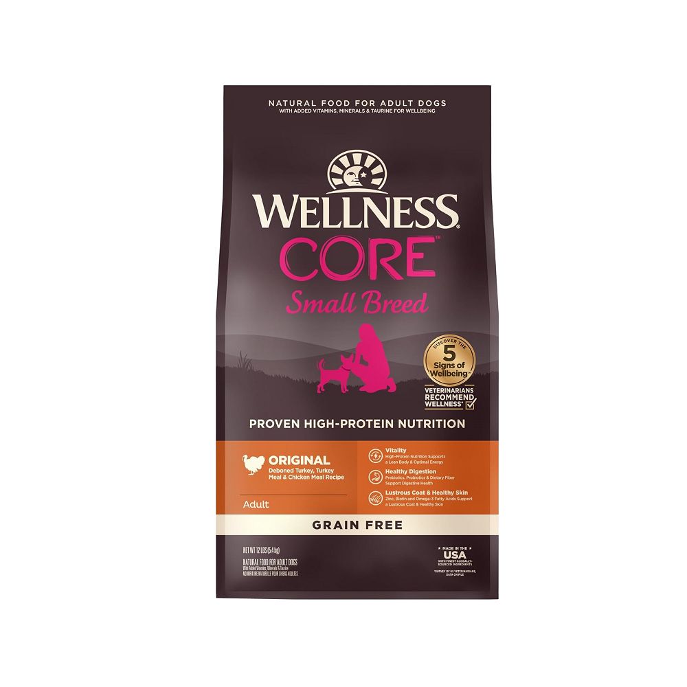 Premium CORE Turkey Small Breed Adult Dry Dog Food - High Protein, Grain-Free Recipe for Healthy Weight & Digestion - Perfect for Toy & Miniature Dogs at Home or Travel