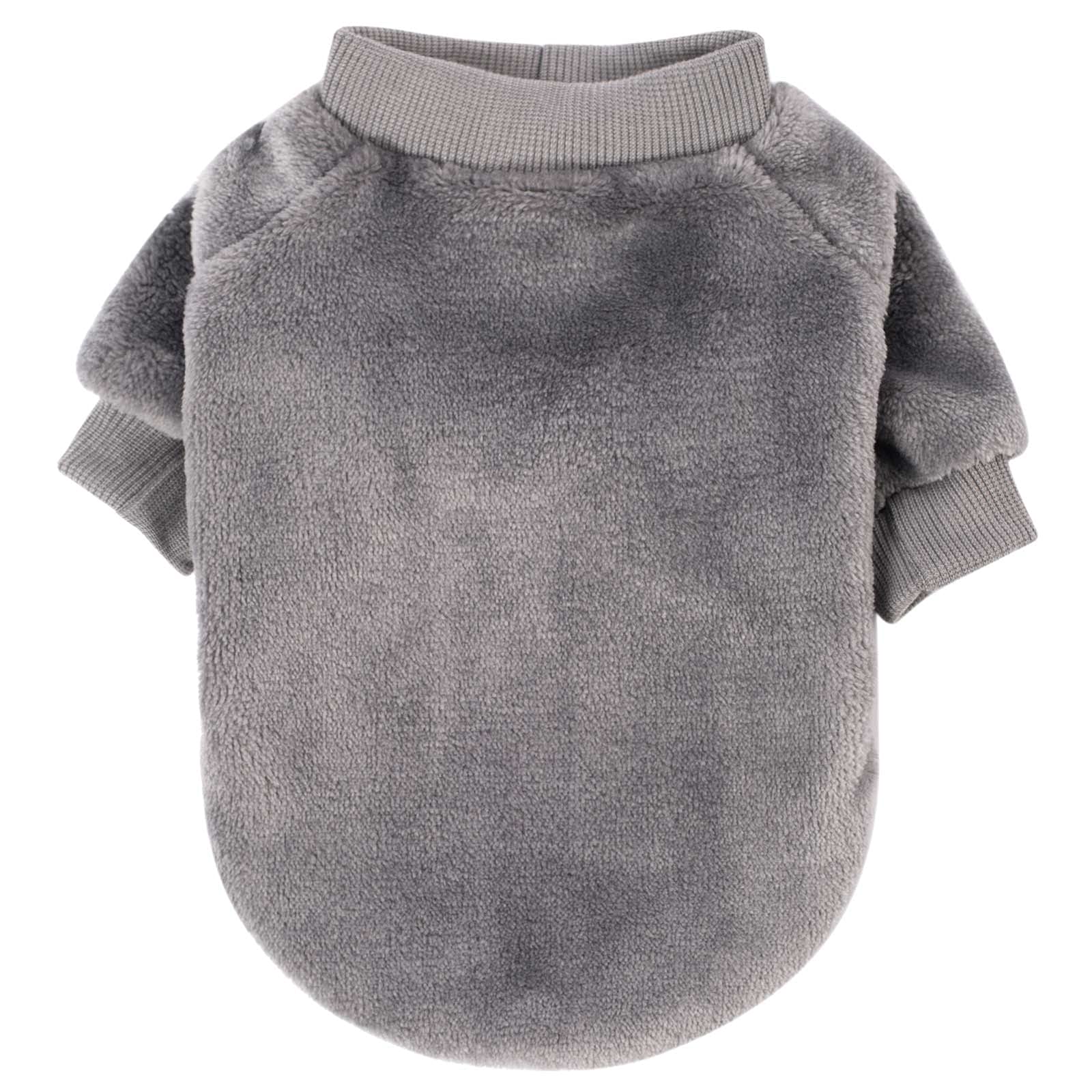 FabriCastle 3-Pack Ultra Soft & Warm Dog Sweaters for Small & Medium Dogs - Cozy Winter Dog Coat & Jacket for Boys & Girls - Grey, Blue, Dark Blue XX-Large - Perfect for Cold Weather Walks & Indoor Comfort