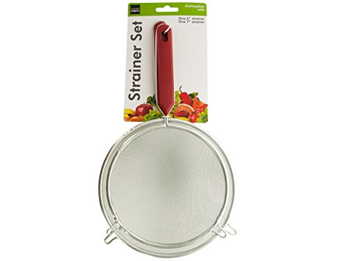 32-Pack Bulk Buys Metal Strainer Set for Kitchen, Cooking, Baking & Food Prep - Durable Stainless Steel Mesh Sieves for Sifting, Draining & Filtering