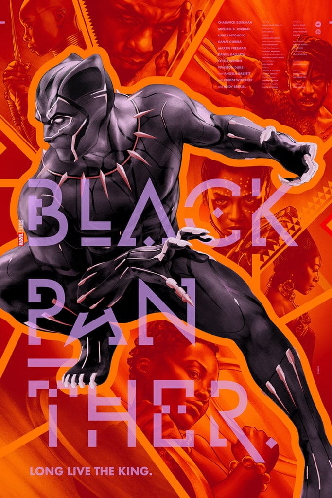 Black Panther Movie Poster - Premium Quality Wall Art for Marvel Fans | Perfect for Home, Office & Theater Decor