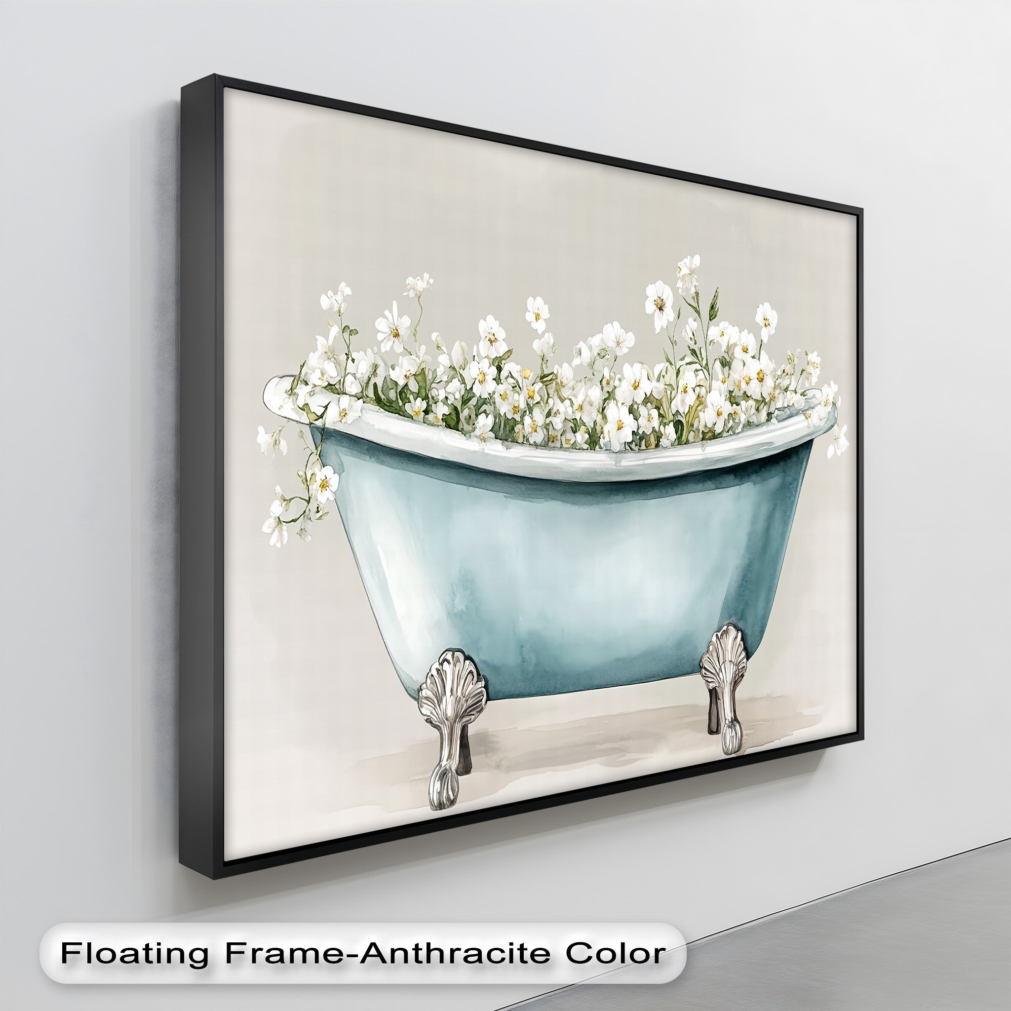 Blooming Bath - Soft Baby Bath Tub with White Flower Design, Gentle & Safe for Newborns | Perfect for Infant Bath Time, Nursery Decor & Baby Shower Gifts