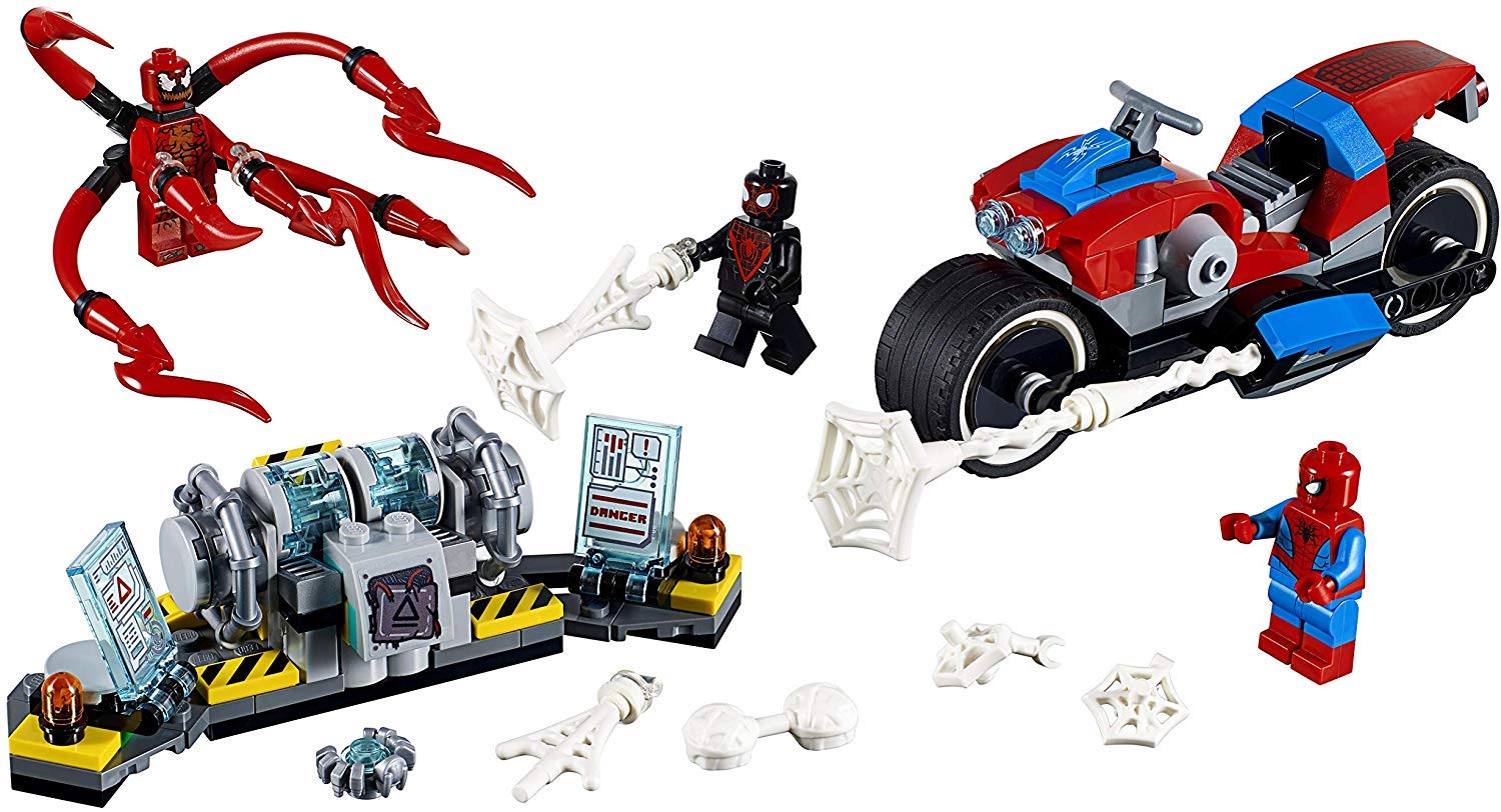 LEGO Marvel Spider-Man: Spider-Man Bike Rescue 76113 Building Kit (235 Pieces) - Superhero Toy for Kids, Creative Play & Collectible Gift for Marvel Fans
