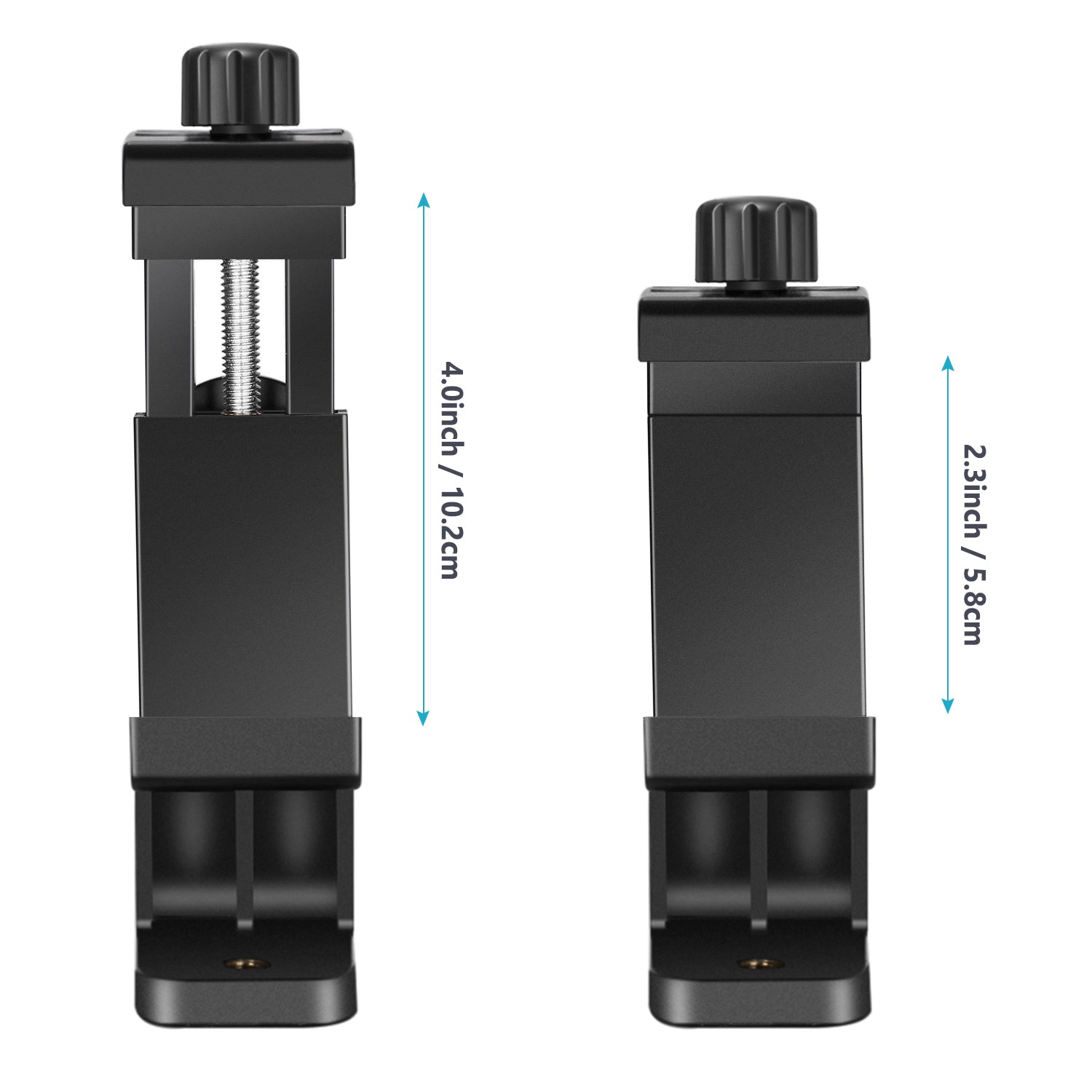 NEEWER Smartphone Tripod Mount Holder - 1/4 Inch Vertical Bracket for iPhone & Android Phones - Perfect for Vlogging, Live Streaming & Photography