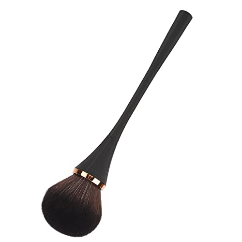 Professional Synthetic Fiber Blush Brush - Ergonomic Loose Powder Makeup Tool for Makeup Artists & Home Use (Black) | Perfect for Travel, Daily Makeup & Professional Cosmetic Application