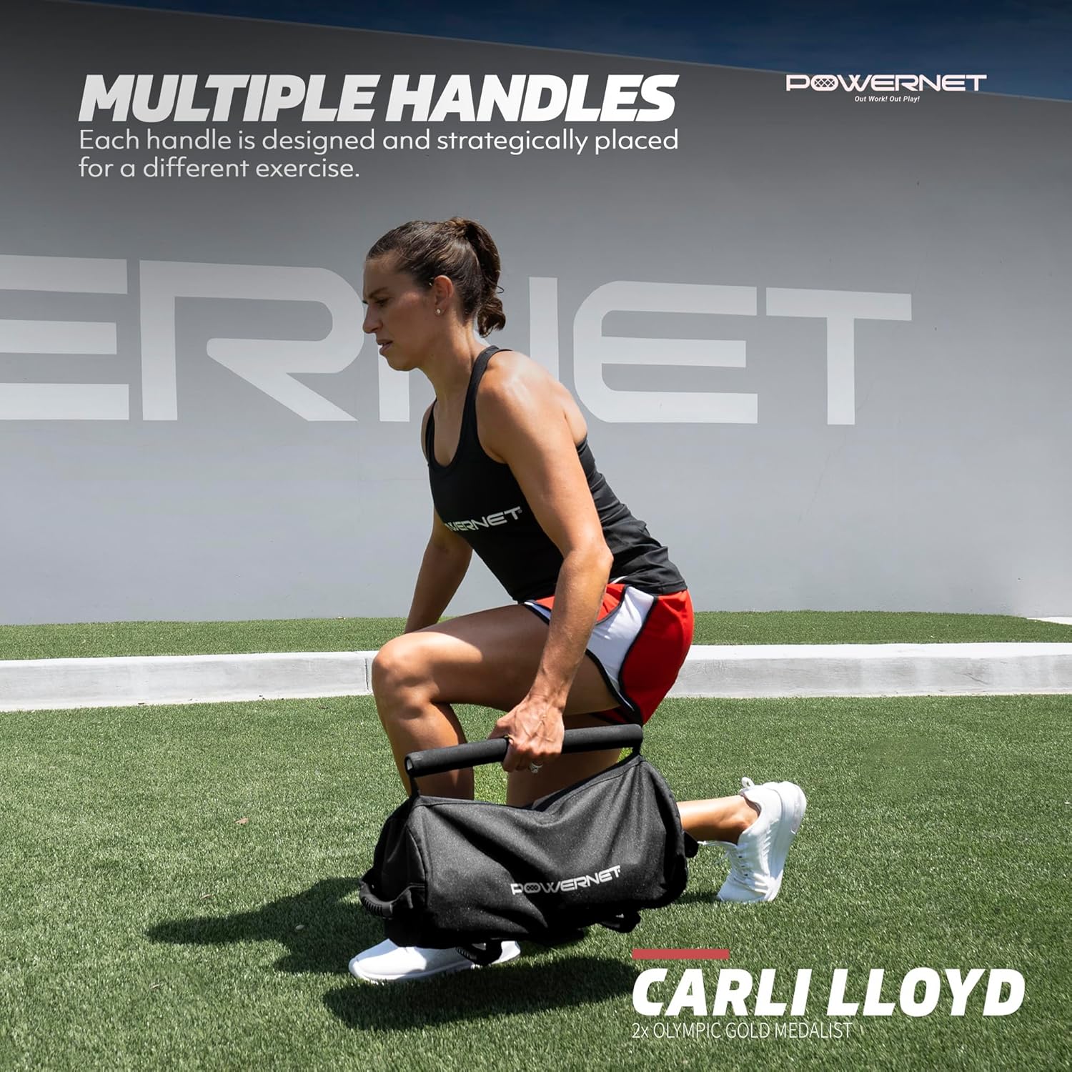 Powernet Powerpro Sandbag - Heavy Duty Workout & Fitness Training Equipment for CrossFit, Strength Training, and Home Gym Use