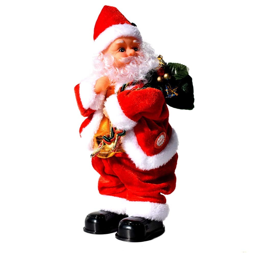 UXZDX CUJUX Santa Claus Shaking Music Electric Christmas Ornament Doll - Creative Holiday Decoration Gift for Tree, Home & Office Festive Decor