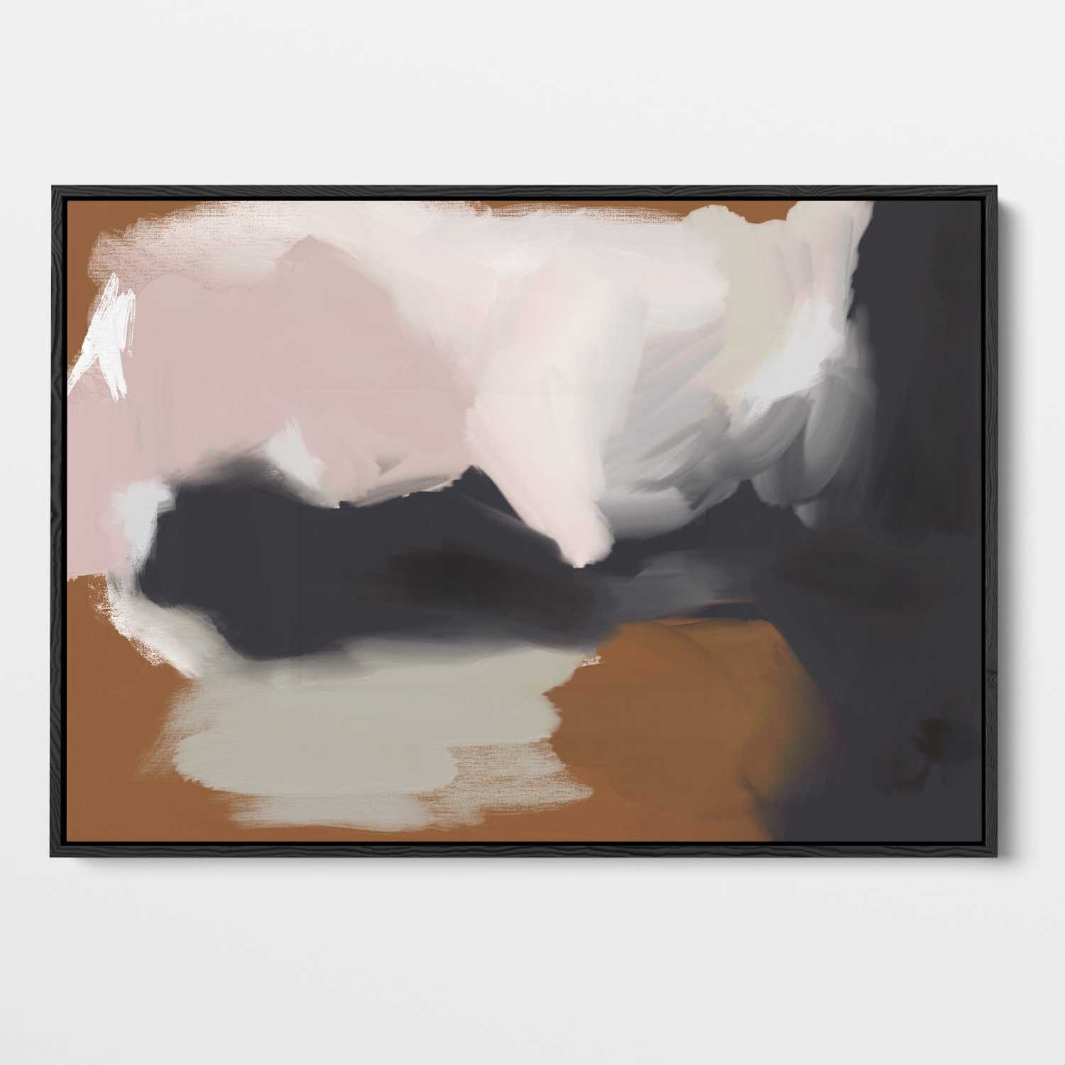 Beautiful Island Framed Canvas Wall Art - Tropical Beach Landscape Painting for Living Room, Bedroom & Office Decor