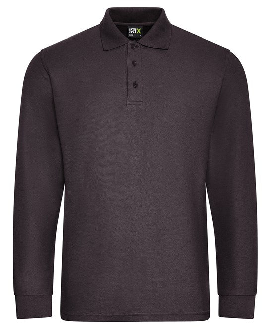 Base GRMNT Men's Long Sleeve Polo Shirt - Comfortable Casual & Business Wear for Office, Golf & Everyday Outfits