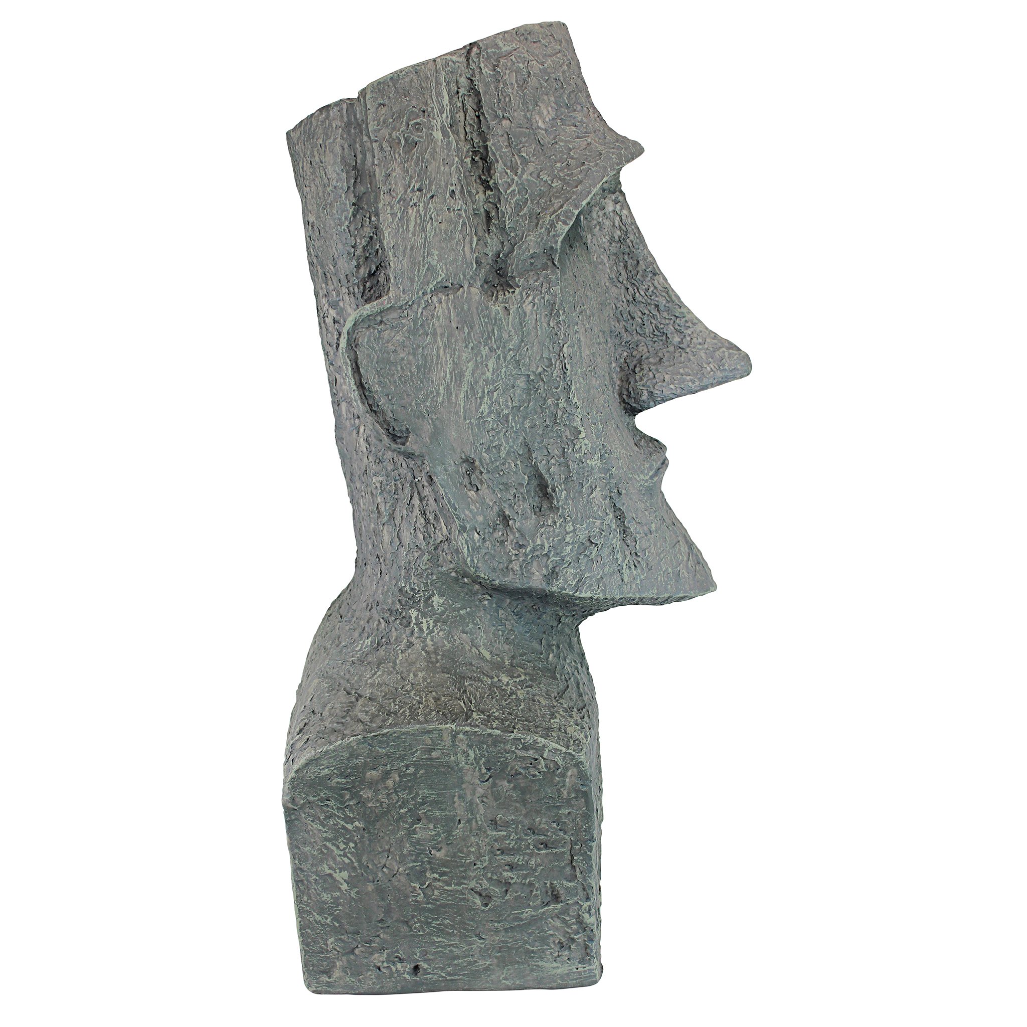 Design Toscano Easter Island Ahu Akivi Moai Monolith Statue - Large Ancient Polynesian Sculpture for Home Decor, Garden, or Office | Perfect for History Lovers & Unique Gift Ideas