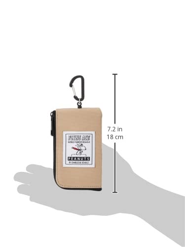 Snoopy 0275 Key Holder - Compact Keychain Case for Keys, Cards & Passes with Smart Reel Hook | Perfect for Commuters, Travel & Everyday Use