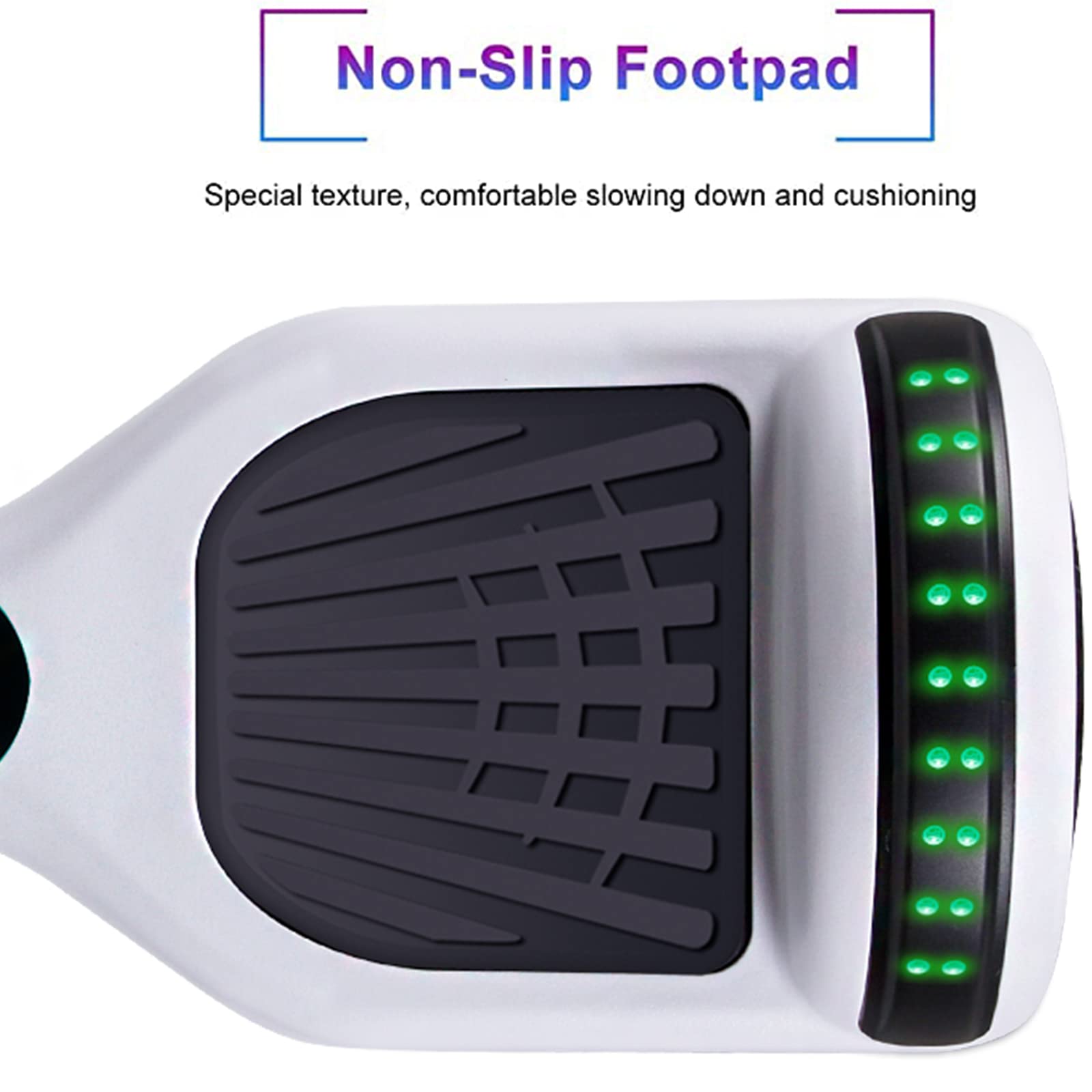 SISIGAD Hoverboard for Kids Ages 6-12 - Bluetooth Speaker & 6.5