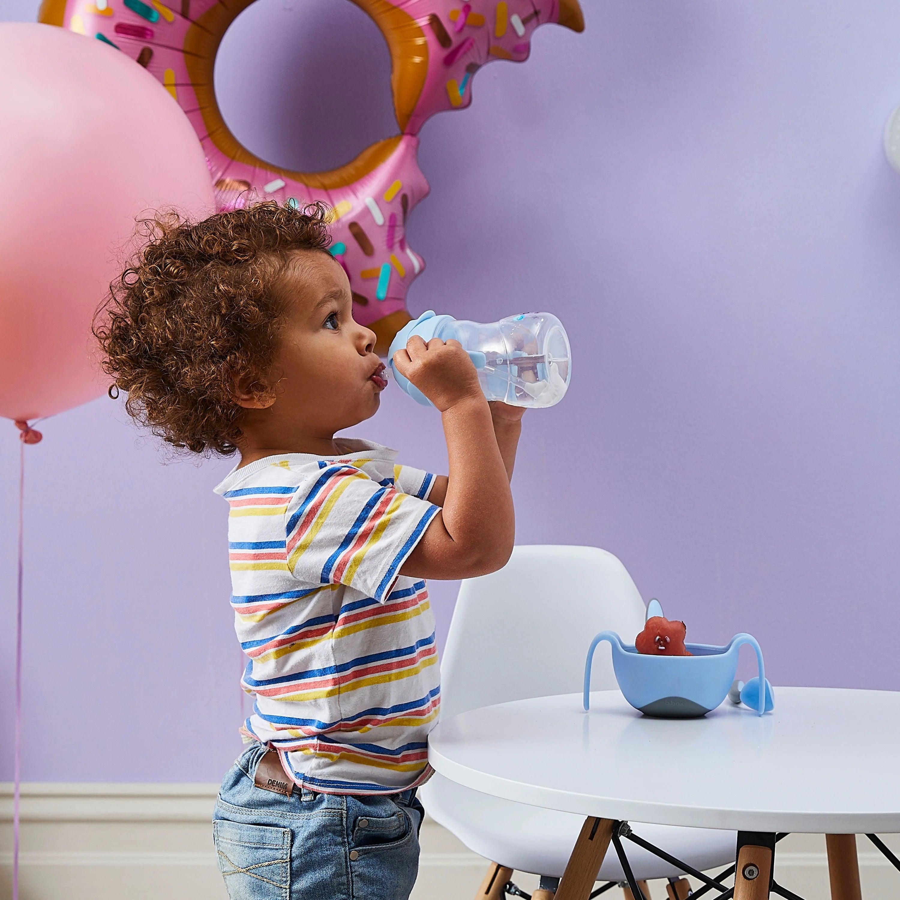 b.box Baby & Toddler Sippy Straw Cup 8oz/240ml - Leak Proof Spill Proof Drinking Cup for Infants & Kids - Perfect for Daycare, Travel & On-the-Go Hydration