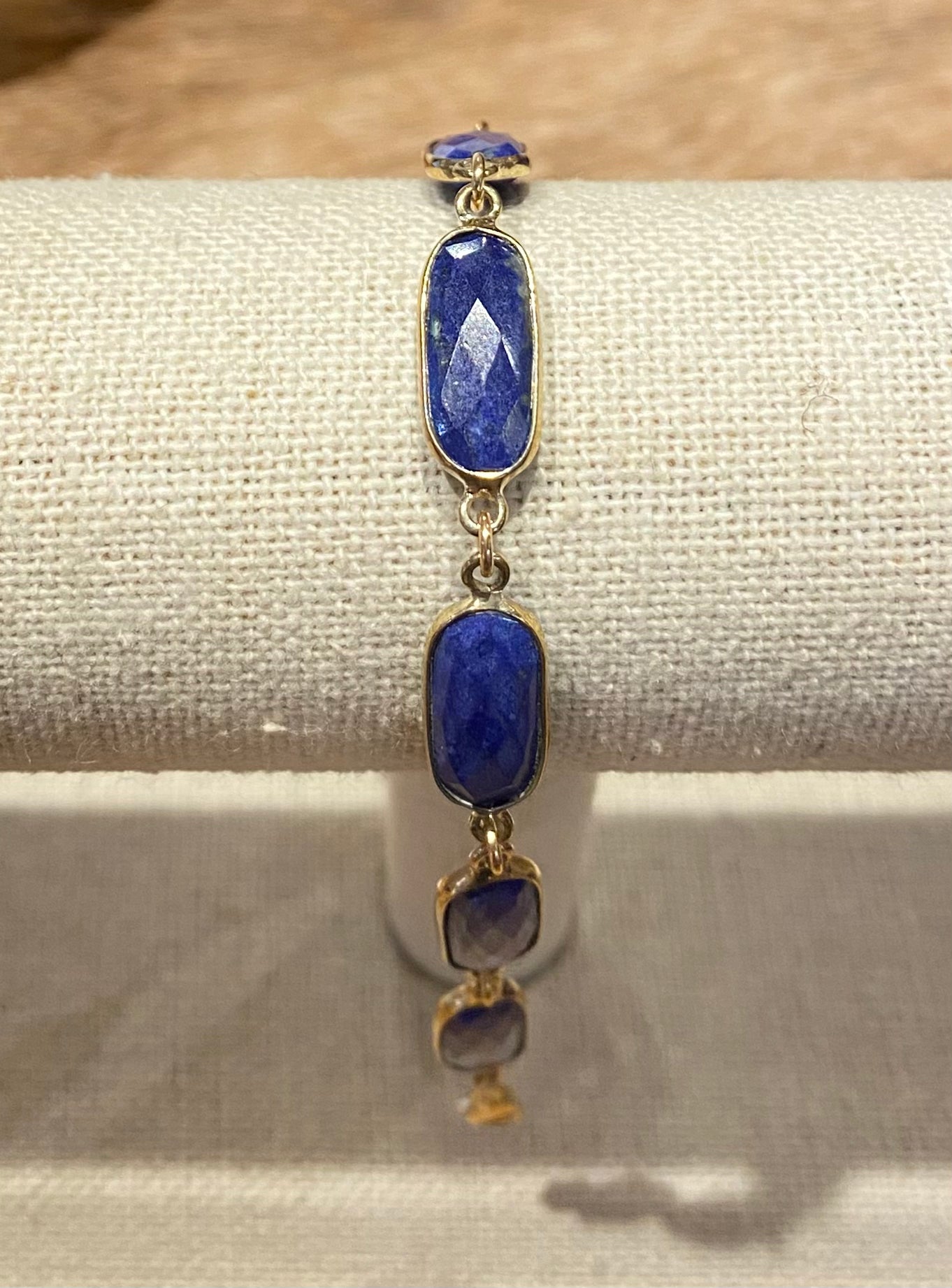 Lapis Lazuli Hexagon Healing Bracelet for Women - Natural Stone Beaded Wristband for Meditation, Chakra Balancing & Spiritual Protection