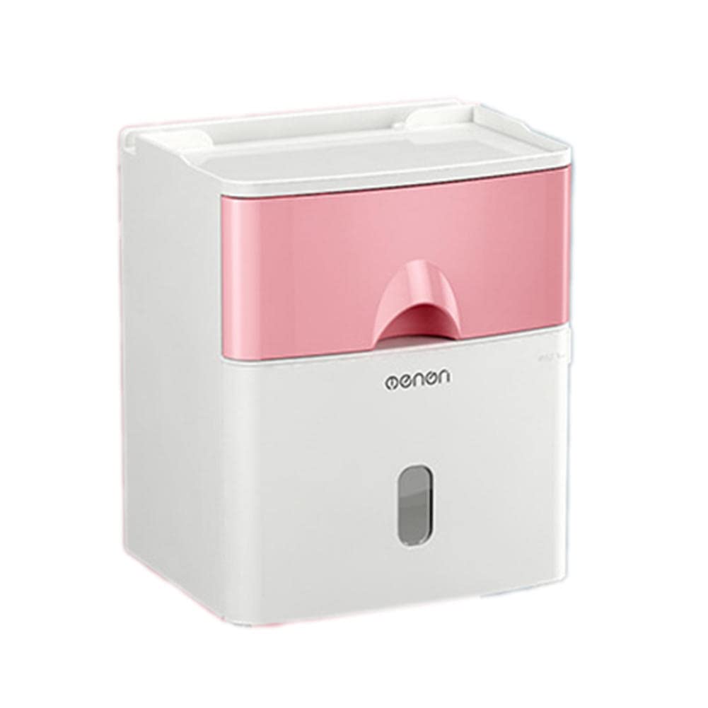 ACGrade Wall Mounted Waterproof Toilet Paper Holder - Bathroom Tissue Roll Dispenser with Punch-Free Design for Home, Office & RV Use