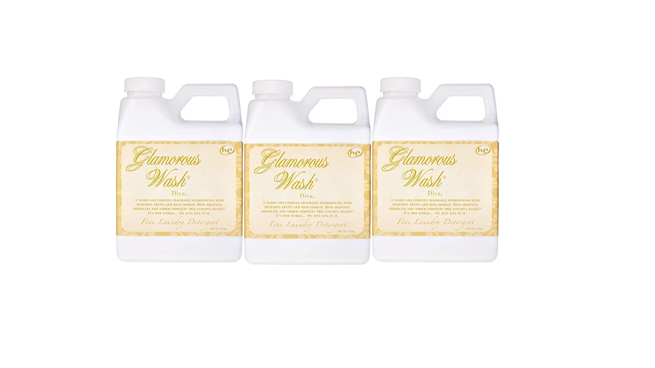 TYLER Glamorous Laundry Detergent - Diva Scent, 16 Oz (Pack of 3) | Gentle on Clothes, Long-Lasting Fragrance | Perfect for Delicates, Workwear & Everyday Laundry