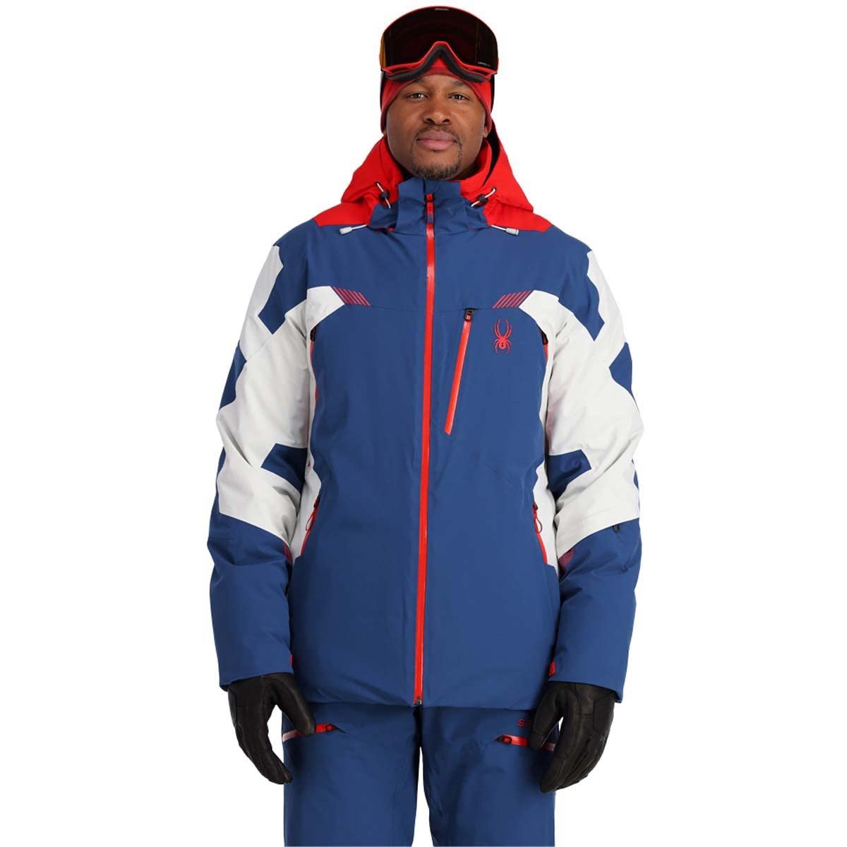 Spyder Men's Leader Insulated Ski Jacket - Waterproof Winter Jacket for Skiing & Snowboarding - Cold Weather Outerwear for Men