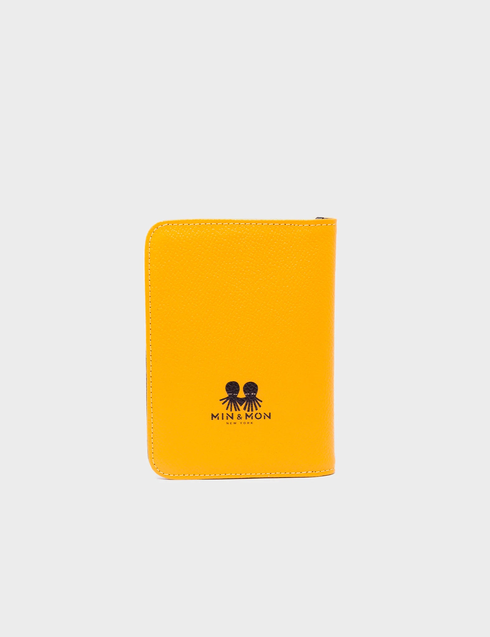 Frida Marigold Leather Passport Holder - Groovin' Galaxies Print Travel Accessory for Women | Perfect for International Trips & Vacation Essentials