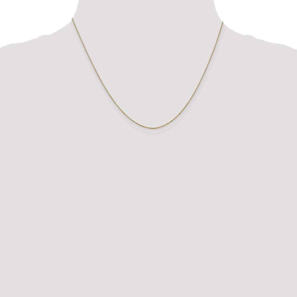14K Yellow Gold Box Chain Necklace - 18 Inch Carded Jewelry for Women | Roy Rose Jewelry | Perfect for Gifts, Everyday Wear & Special Occasions