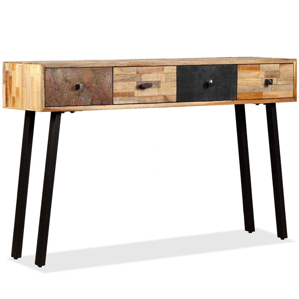 Solid Reclaimed Teak Wooden Console Table - 47.2