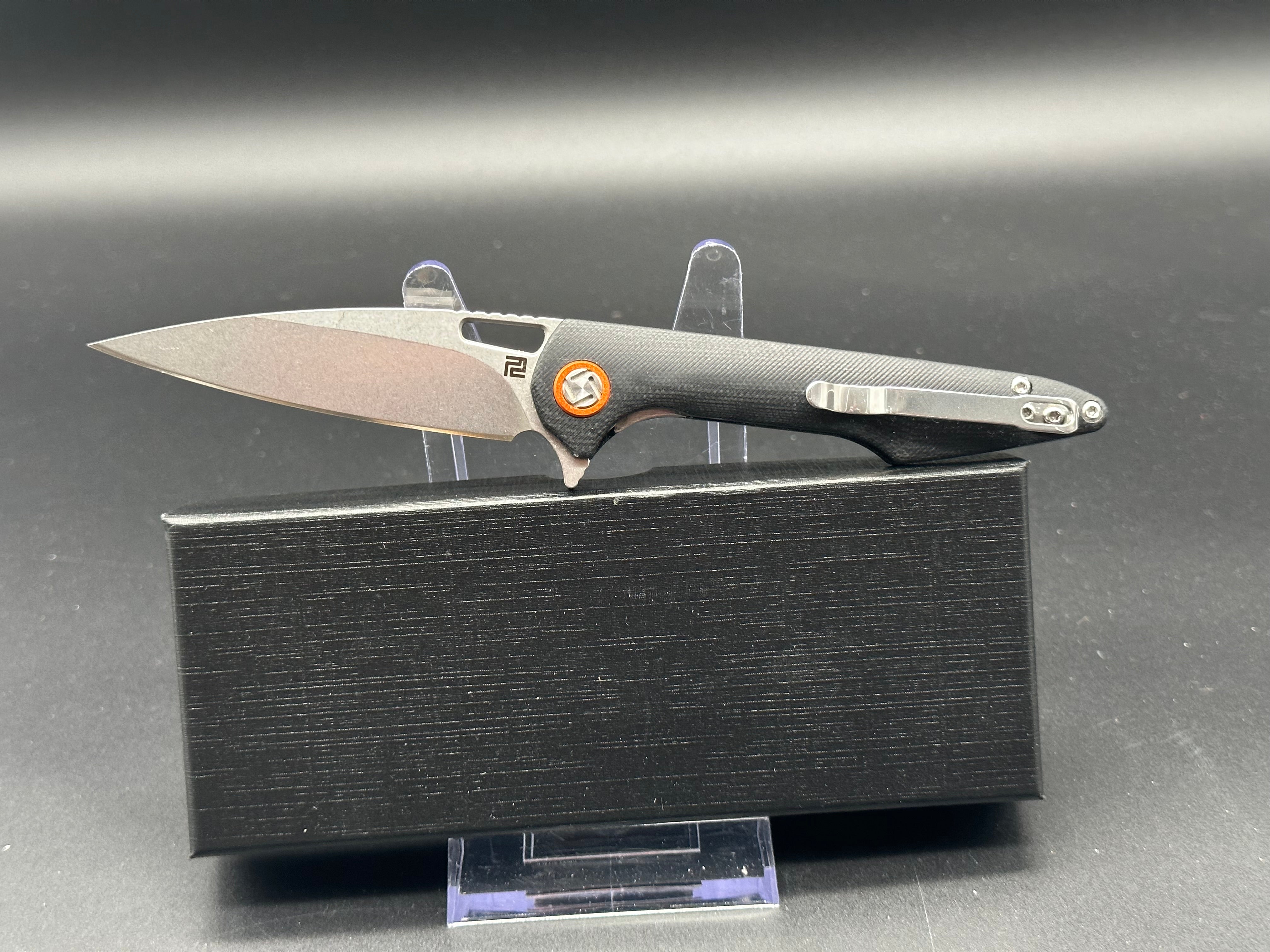 ArtisanCutlery Small Archaeo Liner Lock Pocket Knife - EDC Folding Knife for Outdoor, Camping, Hiking & Everyday Carry