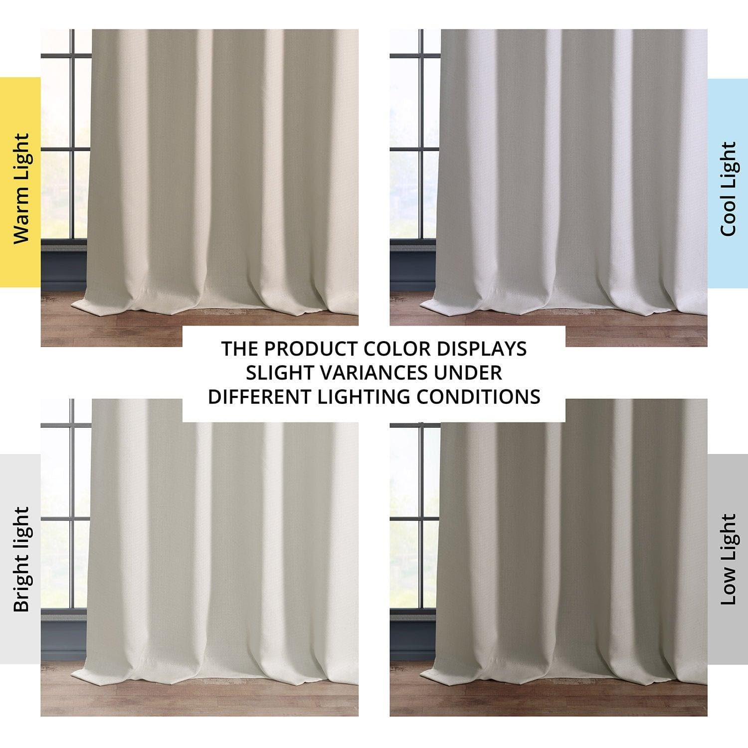 Birch Grommet Textured Faux Linen Blackout Curtains - Thermal Insulated Window Drapes for Bedroom, Living Room & Nursery - Noise Reducing & Light Blocking Home Decor
