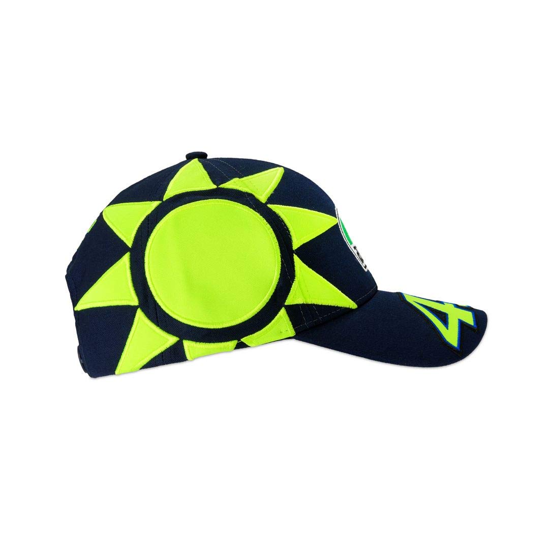 VR 46 Kids Sun and Moon Replica Helmet Cap - Blue - Adjustable Baseball Hat for Boys & Girls - Perfect for Motorcycle Rides, Outdoor Sports, and Cosplay