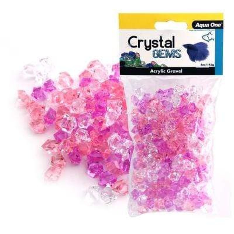 Aqua One Acrylic Crystal Gems Purple Passion 145g - Decorative Stones for Home, Office, Aquarium & DIY Crafts | Premium Acrylic Gems for Vase Filler, Terrarium, Wedding Decor