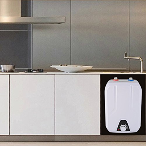 8L 1500W Instant Electric Tankless Water Heater, 110V Under Sink Small Water Heater for Kitchen Bathroom - Fast Heating, Energy Saving - Perfect for Apartments, RVs & Holiday Gifts (USA Stock)