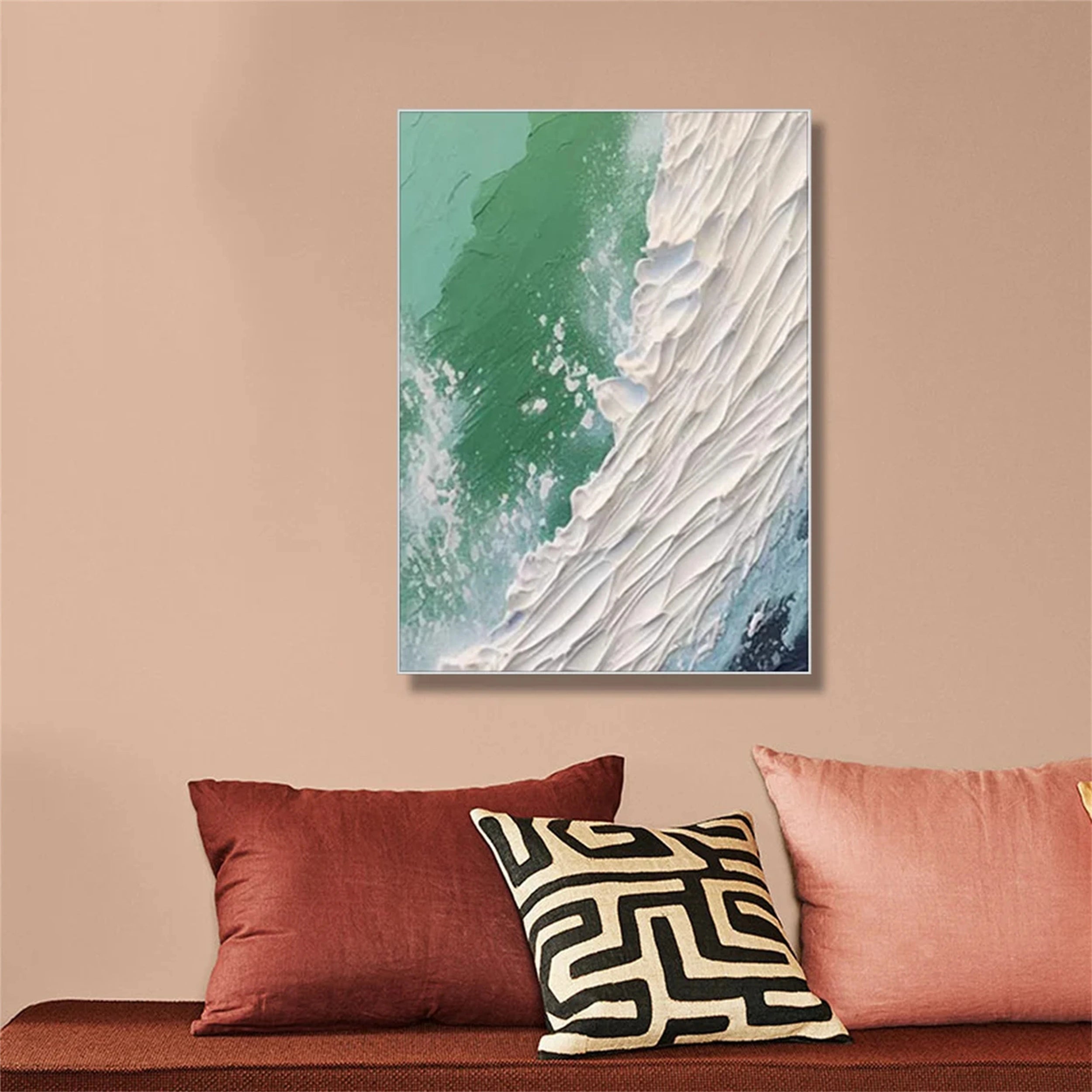 Ocean and Sky Painting #OS056 - Stunning Coastal Wall Art for Home & Office Decor | Perfect for Living Room, Bedroom, or Beach House