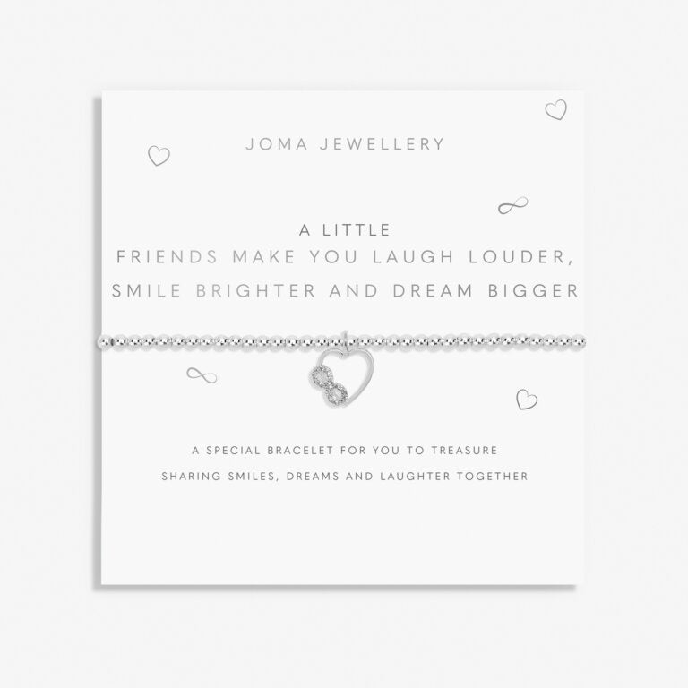 Joma Jewellery Friendship Bracelet - Makes You Laugh Louder, Smile Brighter & Dream Bigger | Perfect Gift for Best Friends, Birthday & Special Occasions