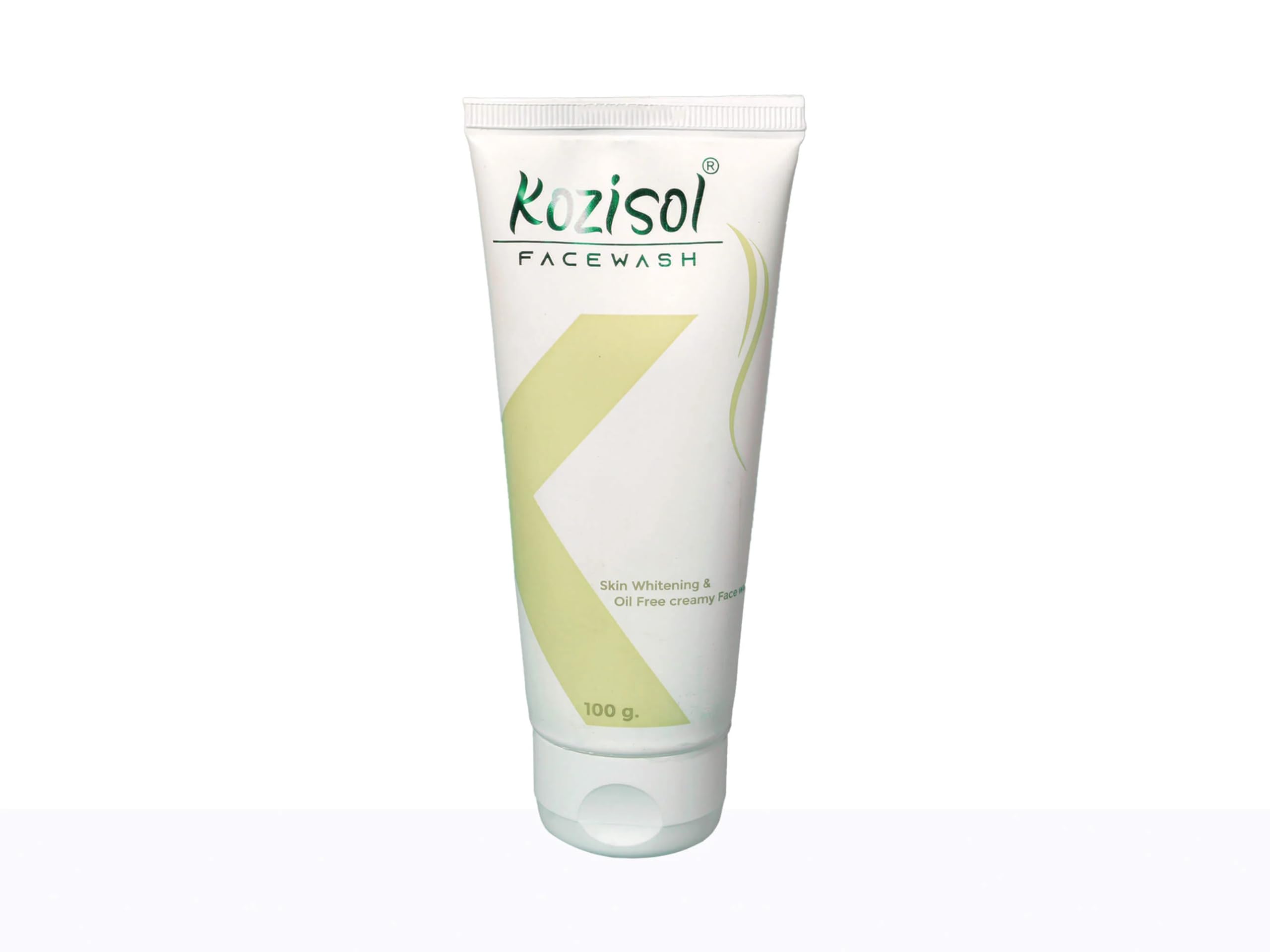 K'ozisol Skin Whitening & Oil-Free Creamy Face Wash - 100gm | Brightening & Oil Control Cleanser for Glowing Skin | Perfect for Daily Skincare & Acne-Prone Skin