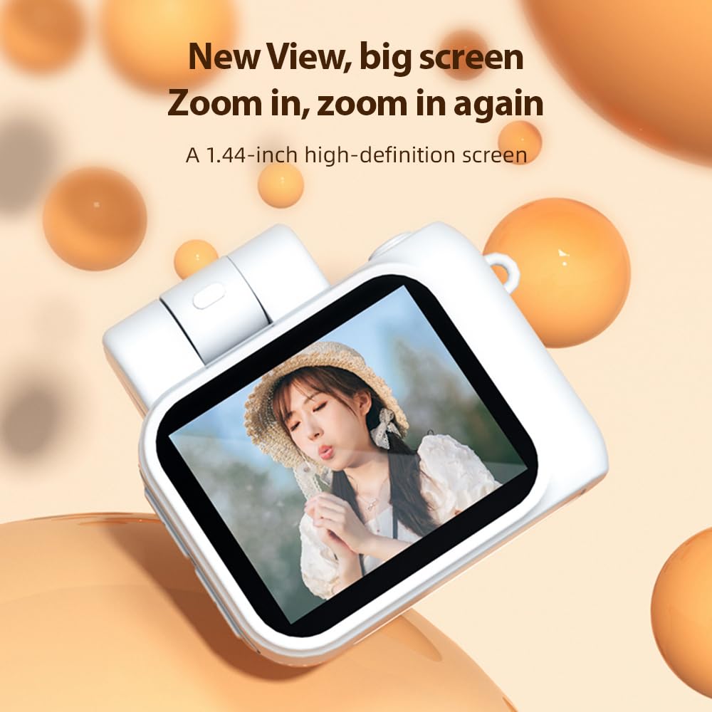 Andoer Mini Digital Camera 1080P HD - 1.44 Inch Compact Camera with 90° Rotatable Flash, Rechargeable Portable Camera for Kids & Beginners - Perfect for Travel, Birthday Gifts & Everyday Photography