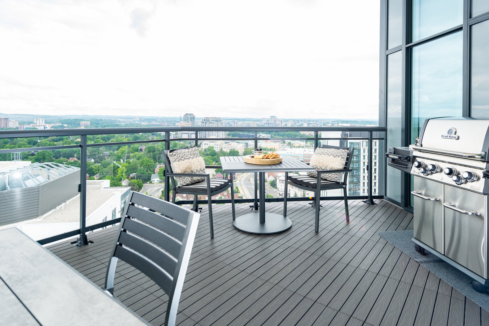 Stylish Bistro Table for Small Spaces - Perfect for Patio, Balcony, or Kitchen Dining - Indoor/Outdoor Use
