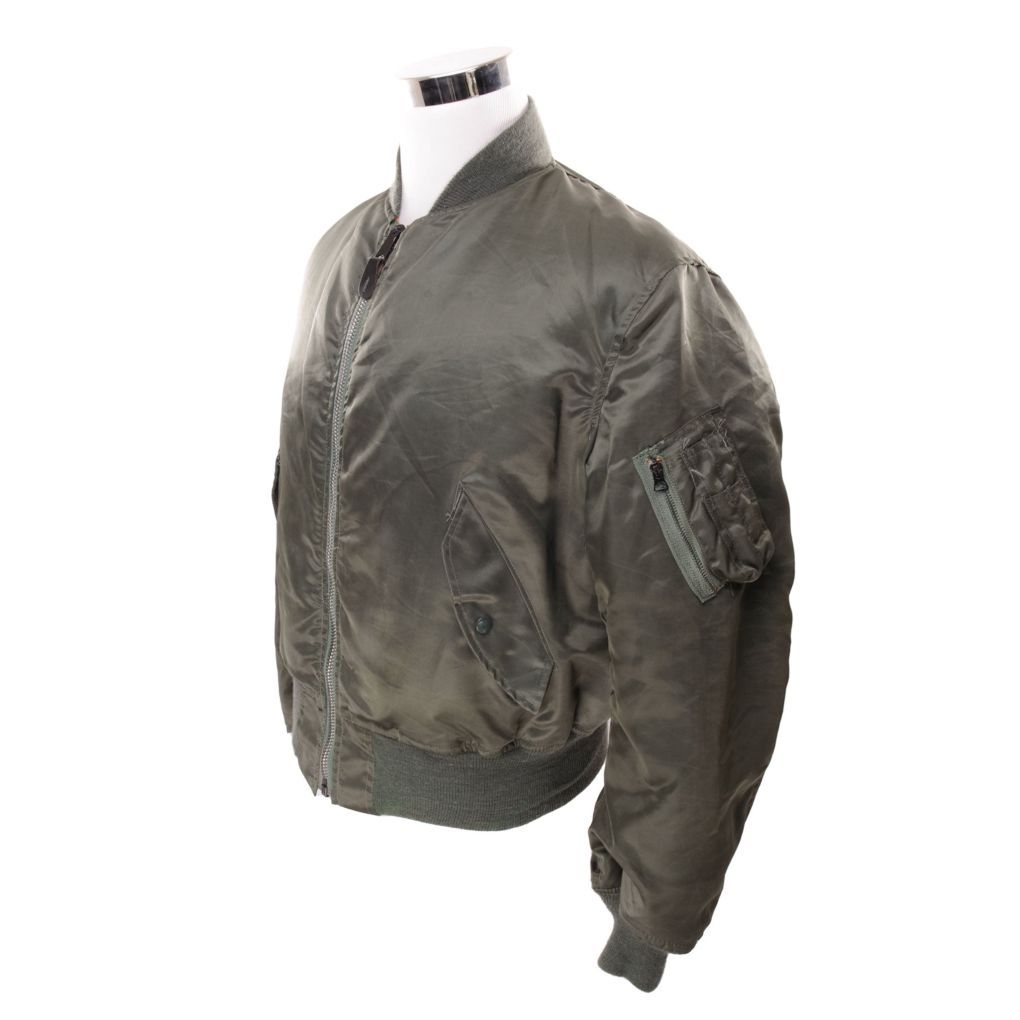 Vintage USAF US Air Force MA-1 Flight Jacket - 1960s Vietnam War Era - Size Large - Military Aviator Bomber Jacket for Men - Perfect for Vintage Collectors, Reenactments & Cold Weather Wear