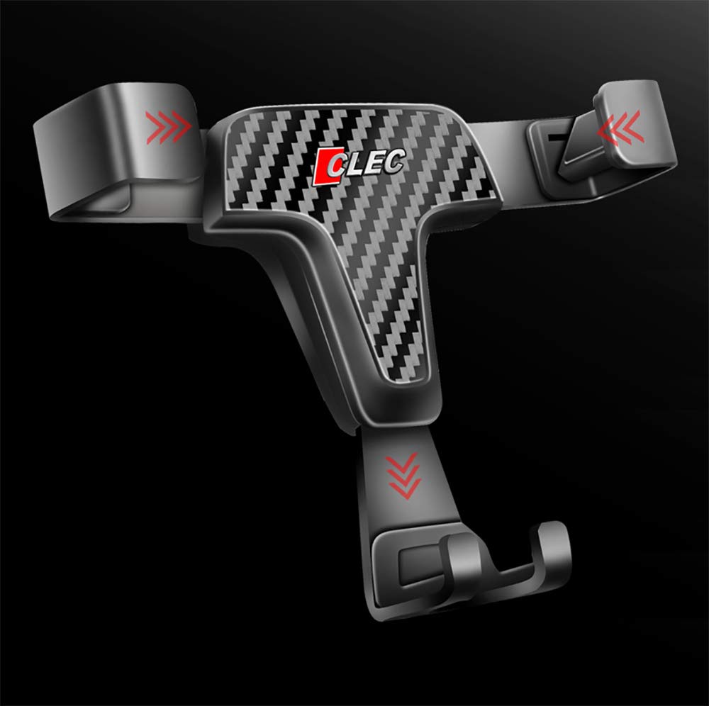 BEERTE Car Phone Mount for Honda Civic 2016-2021 - Adjustable Air Vent & Dashboard Gravity Phone Holder with Carbon Fiber Design - Universal Smartphone Car Mount for Safe Driving & Navigation