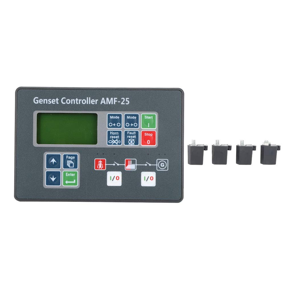 Diesel Generator Parts - LED & LCD Display Genset Controller for Parameter Adjustment & Power Fault Detection | Compatible with Electronics & Power Systems