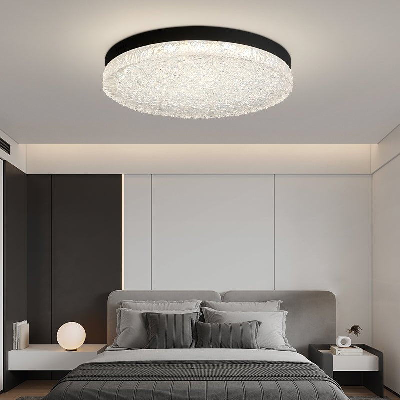 Crystalia Resin Ceiling Light Fixture - Modern Crystal Chandelier for Living Room, Bedroom & Dining Room - Elegant Home Decor Lighting