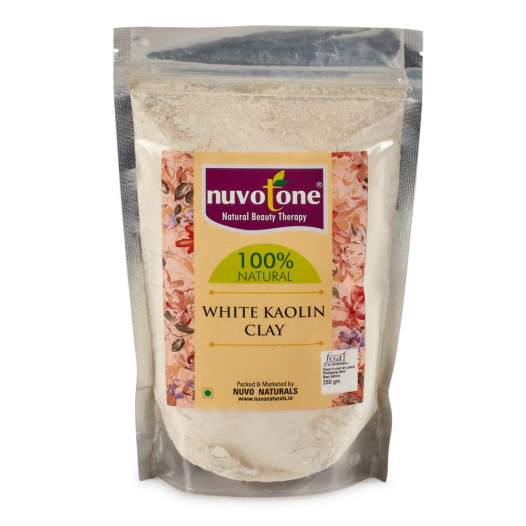 Pure White Kaolin Clay Powder for Face Masks - Natural Acne Treatment, Blackhead Remover & Skin Brightener | DIY Skincare for Glowing Complexion | Perfect for Spa Days & At-Home Facial Treatments