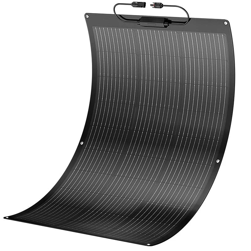 BougeRV Arch 100W Fiberglass Flexible Curved Solar Panel for RV, Boat, Camping & Off-Grid Power - Lightweight & Durable Renewable Energy Solution