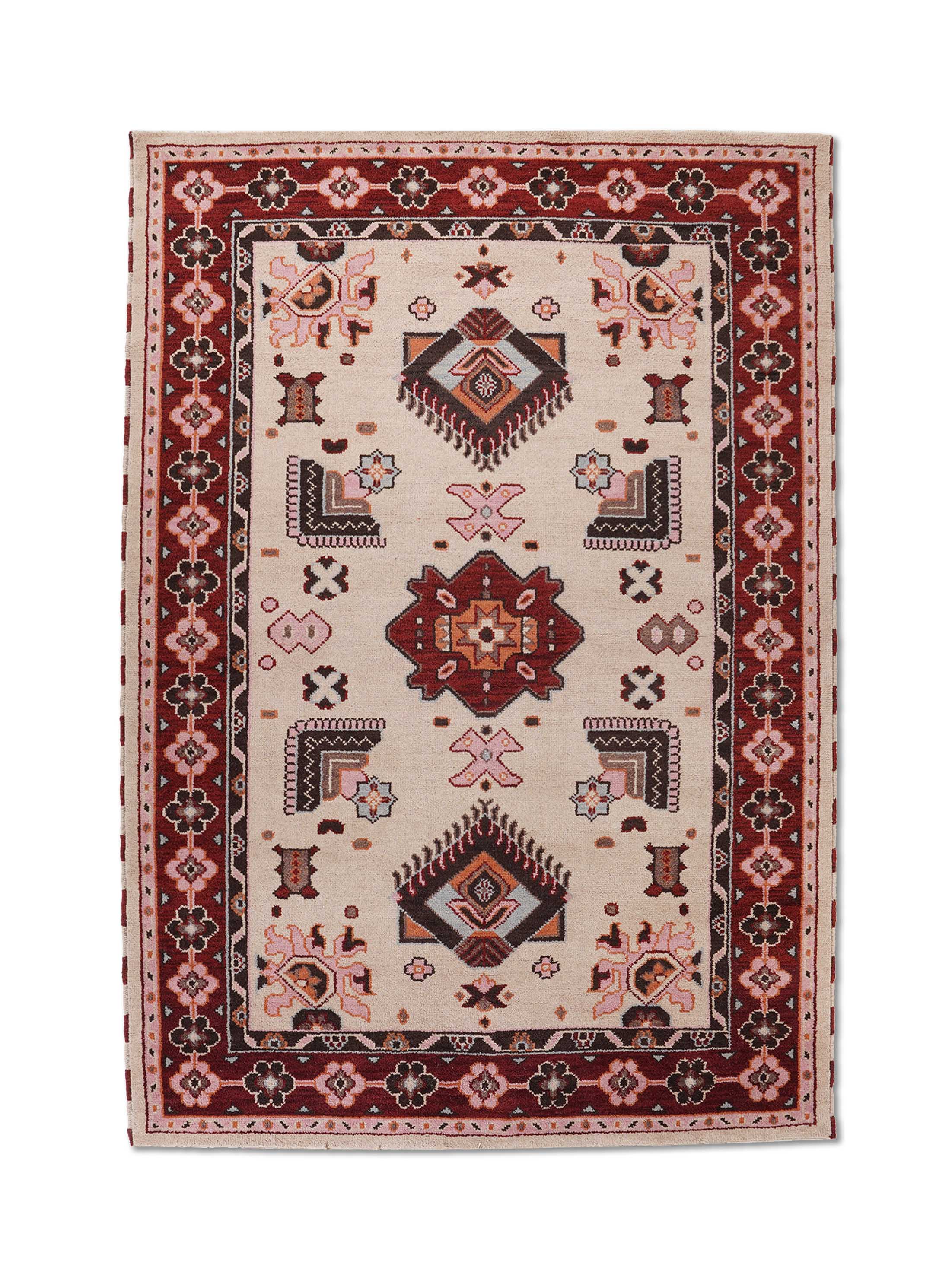Handmade Chobi Afghan Rug - Premium Hand Knotted Wool Rug for Living Room, Bedroom & Home Decor