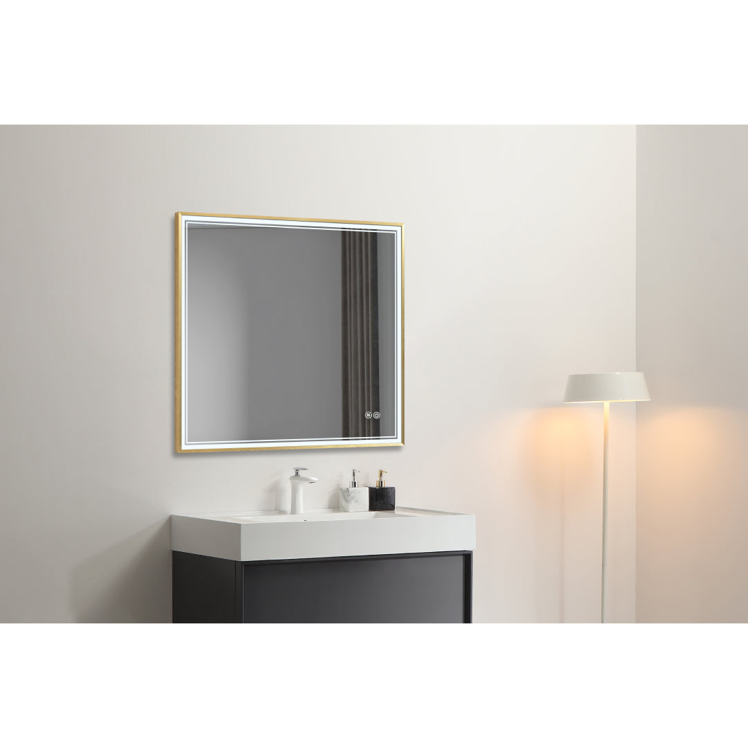 LMF210AX LED Mirror with Adjustable Brightness - Perfect for Vanity, Bathroom, and Makeup Room Lighting