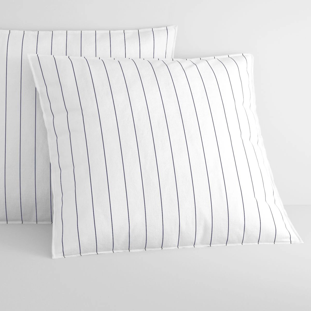 Bayley STRIPE White Tailored European Pillowcase Pair by Sheridan