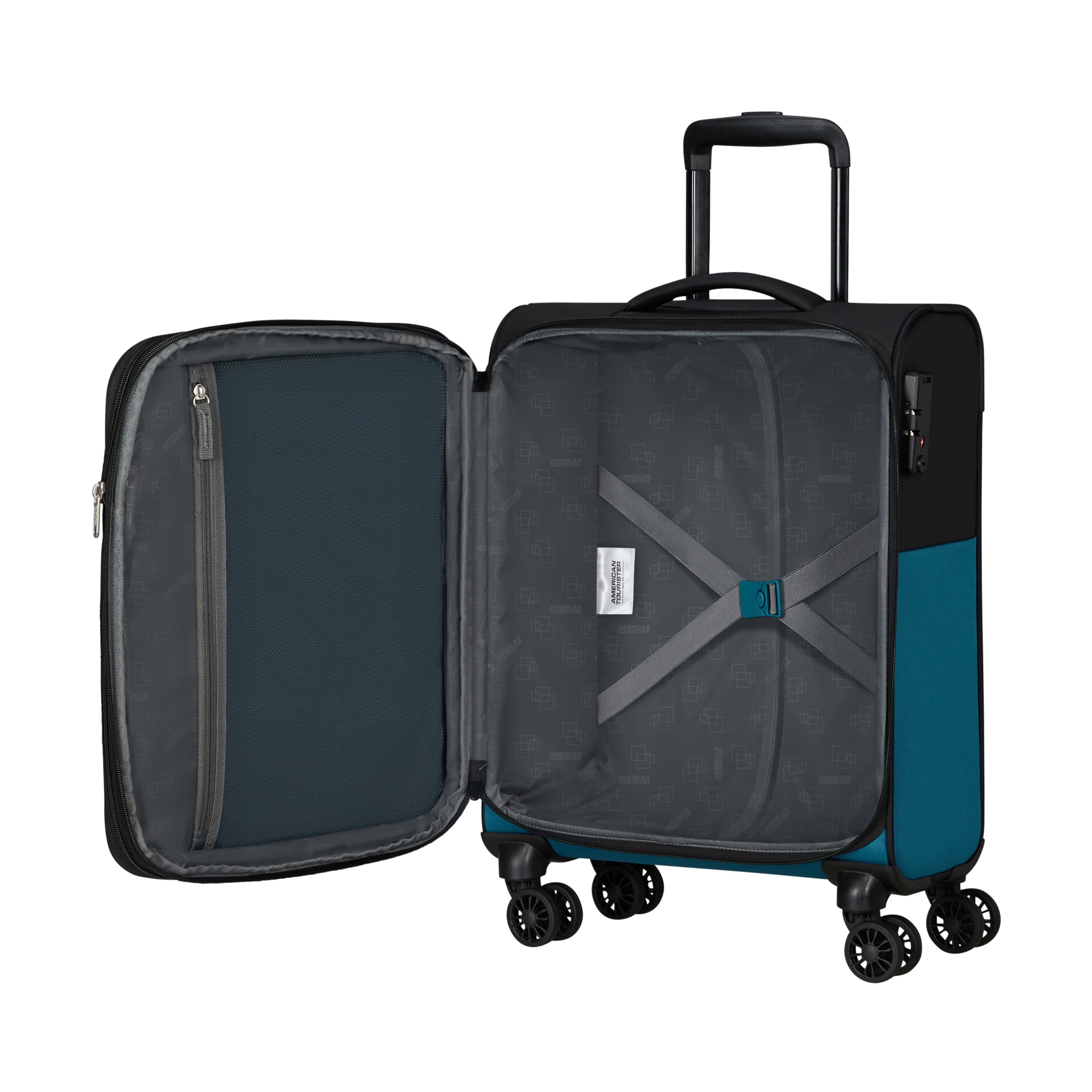American Tourister Daring Dash Expandable Spinner Carry On Luggage - Lightweight Suitcase for Air Travel, Business Trips & Weekend Getaways