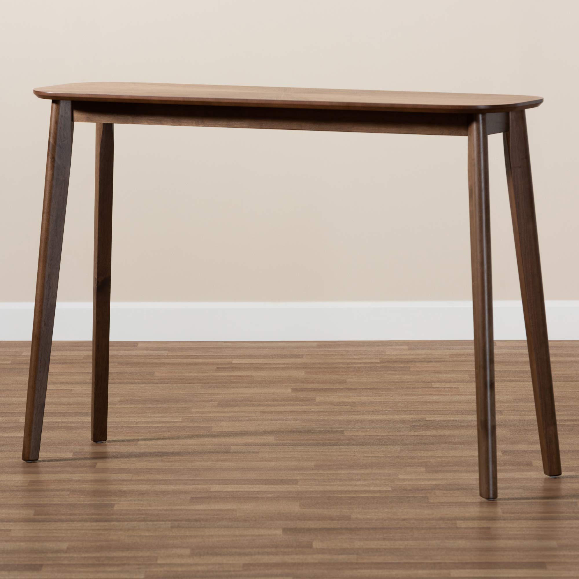 Baxton Studio Modern Walnut Console Table - Entryway Sofa Table for Hallway, Living Room & Bedroom Decor