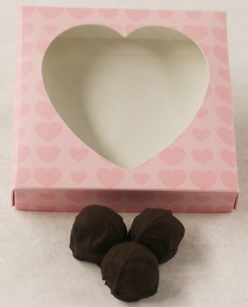 Dark Chocolate Orange Truffles in Heart Box - Perfect for Gifts & Desserts