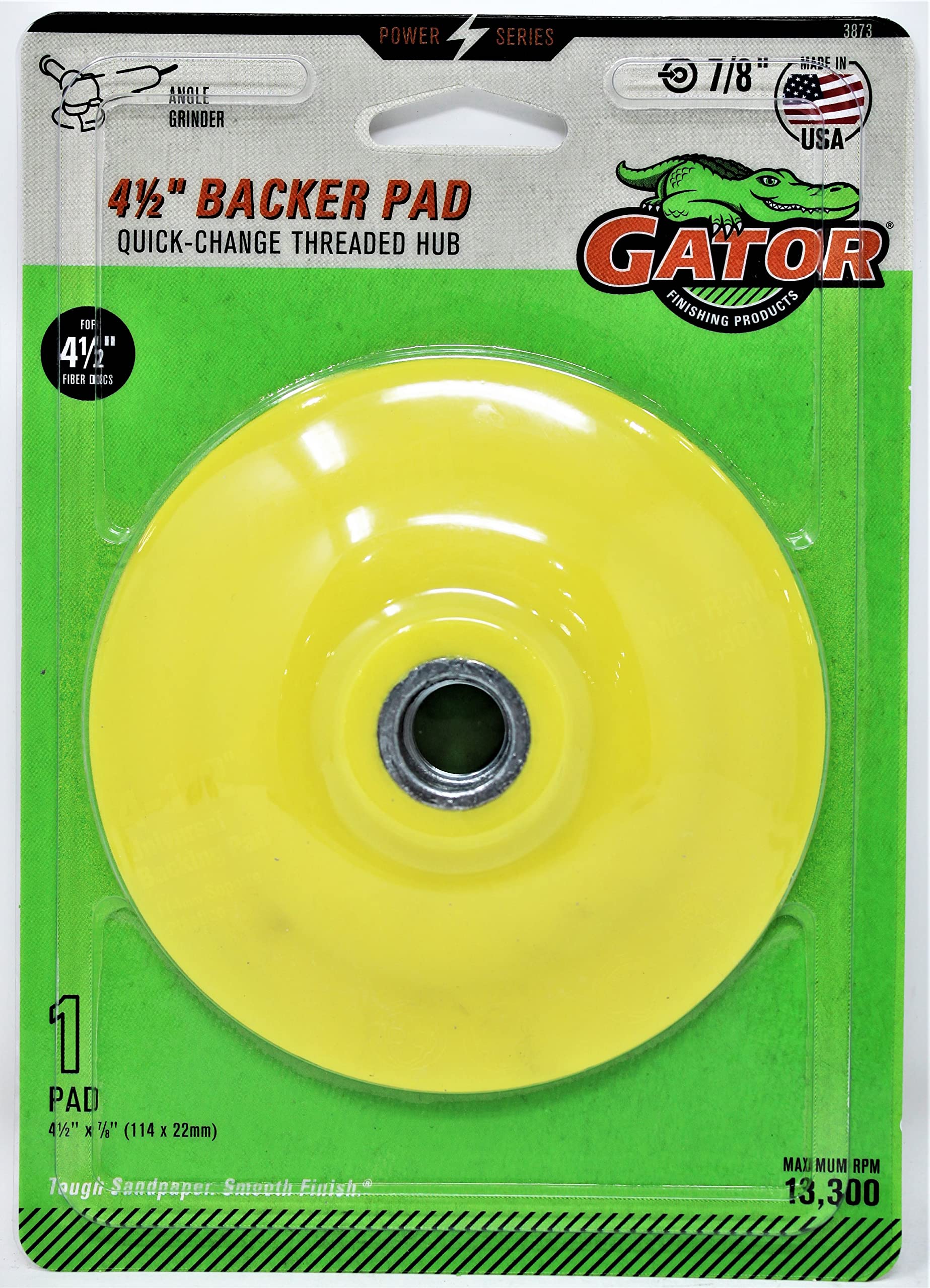 Quick Change Angle Grinder Backing Pad - 5/8