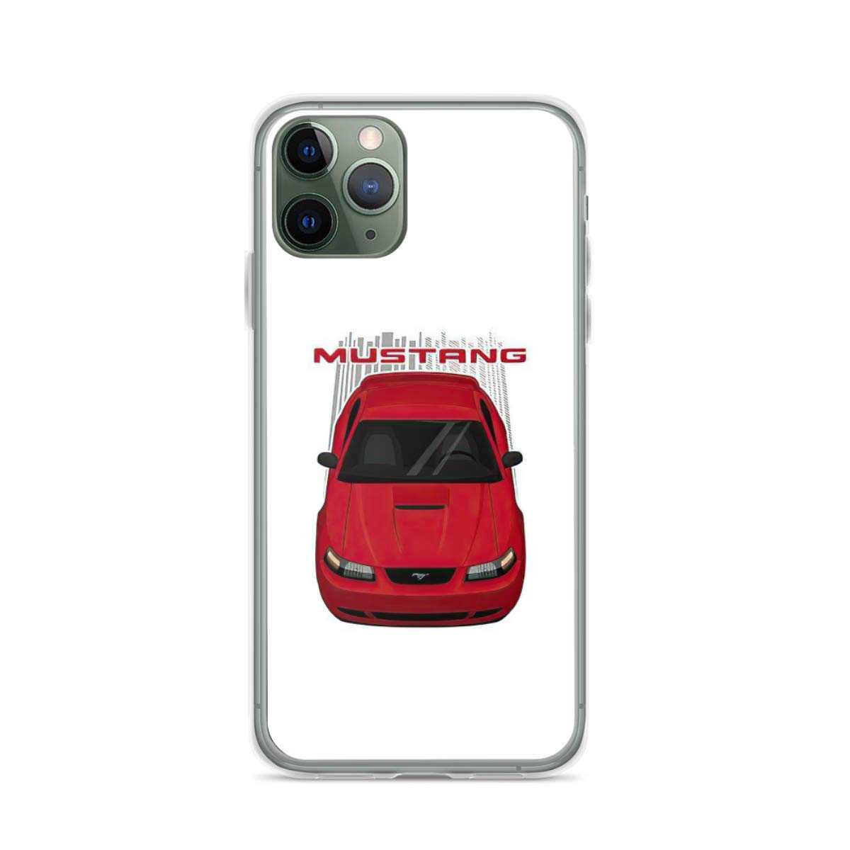 1999-2004 Ford Mustang GT SN95 New Edge Redfire Phone Case - Compatible with iPhone 6/6s/7/8/X/Xs/Xr/11/12/Pro/Max/Mini/SE 2020 - Scratch Resistant Bumper Cover with Charm | Perfect for Car Enthusiasts & Mustang Lovers
