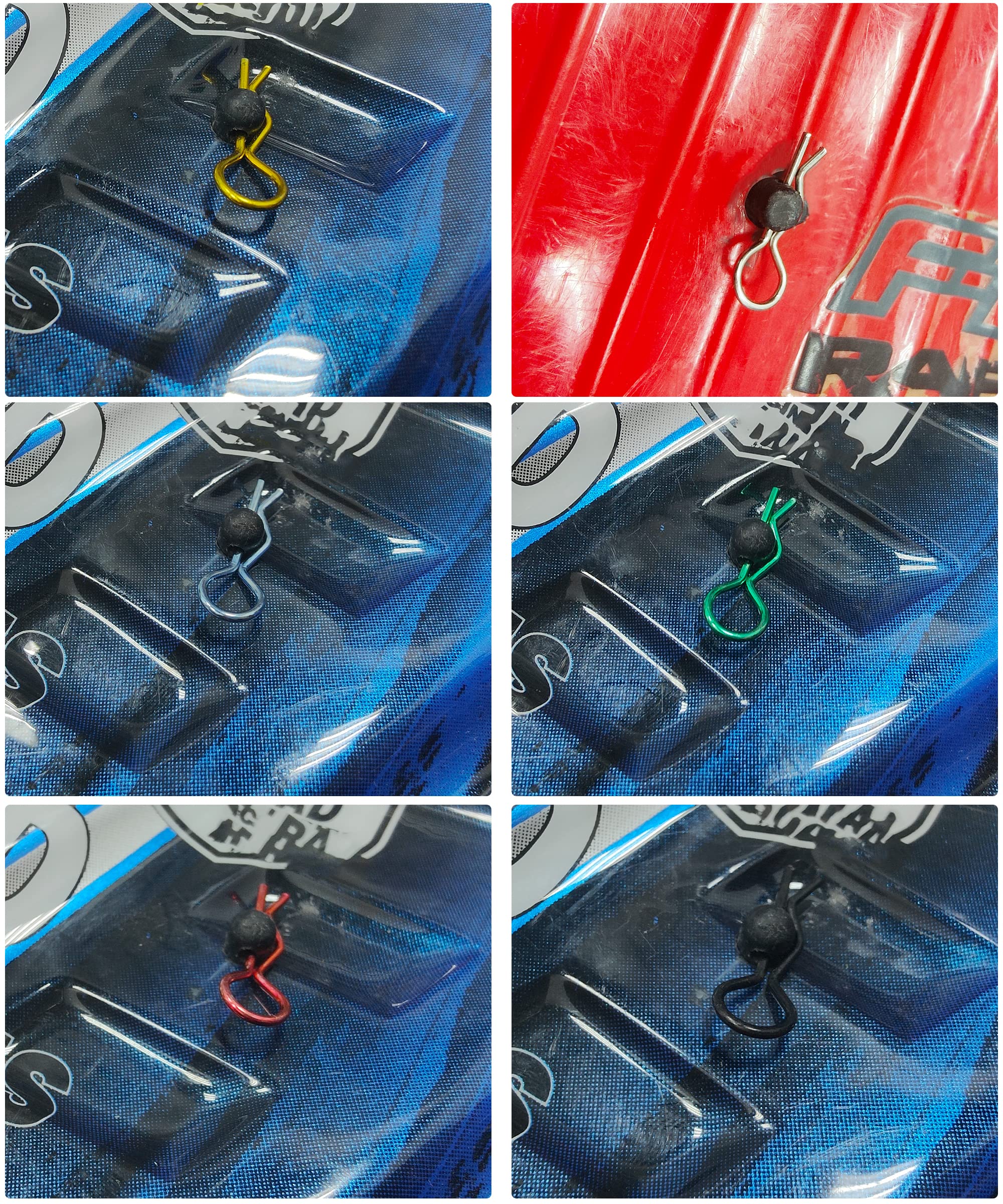130pcs Universal RC Body Clips - Heavy Duty Steel R Clips for 1/10 & 1/12 Scale RC Cars - Compatible with Redcat, HPI, Himoto, HSP, Exceed - Perfect for Truck, Buggy & Shell Replacement - Secure Your RC Vehicle Body for Off-Road Racing & Bashing