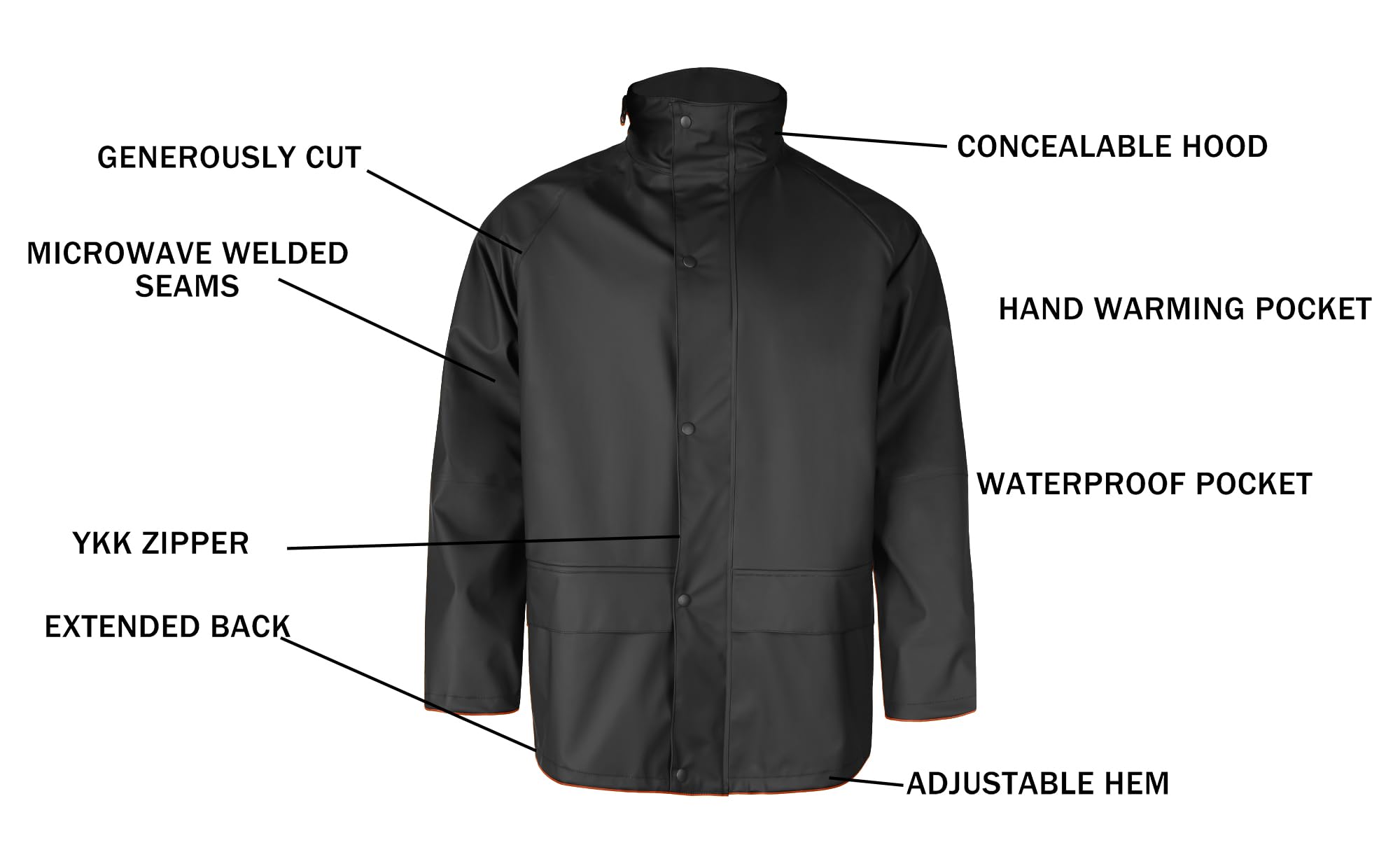 Men's Waterproof Workwear Rain Suit Set - Heavy Duty PRO Jacket & Bib Overalls for Construction, Fishing & Outdoor Jobs | All-Weather Protection & Comfort