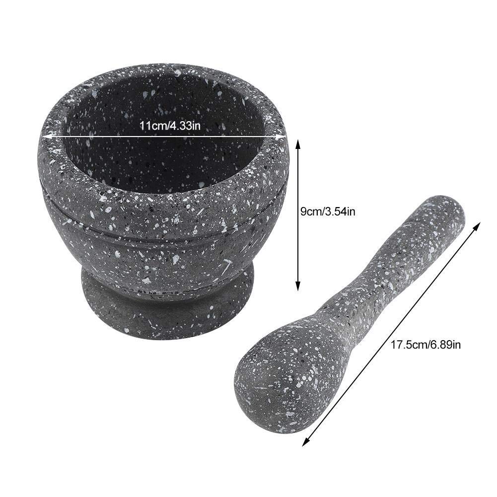Premium Granite Mortar and Pestle Set - Manual Spice Grinder for Herbs, Garlic, Coffee Beans & Tea Leaves - Durable Kitchen Tool for Grinding, Crushing & Mixing - Perfect for Home Cooking, Baking & Herbal Remedies